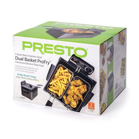 Presto 5Qt Dual Basket Pro Fry