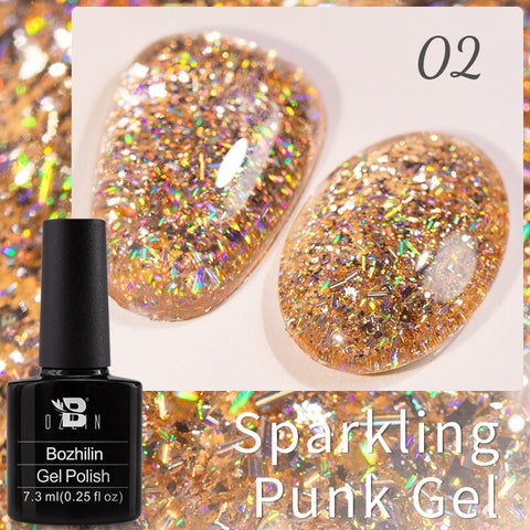 New Chameleon Flake Gel Nail Polish