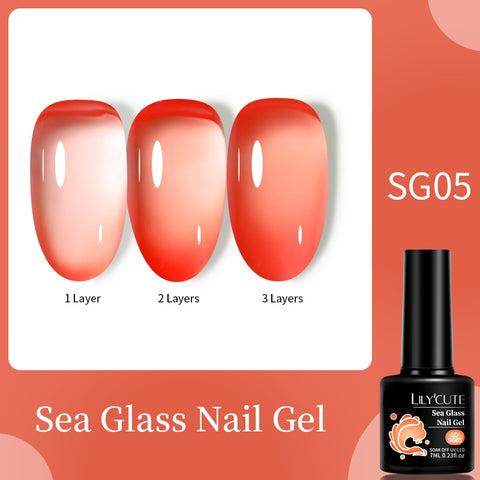 New Jelly Orange Gel Nail Polish