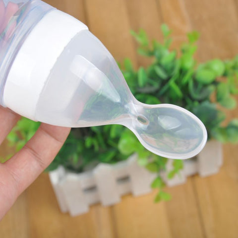 Baby Squeezing Feeding Spoon