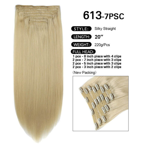 New Synthetic Curly Clip-In Hair Extensions