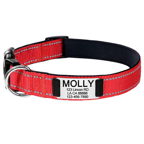 New Adjustable Reflective Nylon Dog Collars