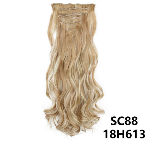 New Long Straight Natural 16 Clip