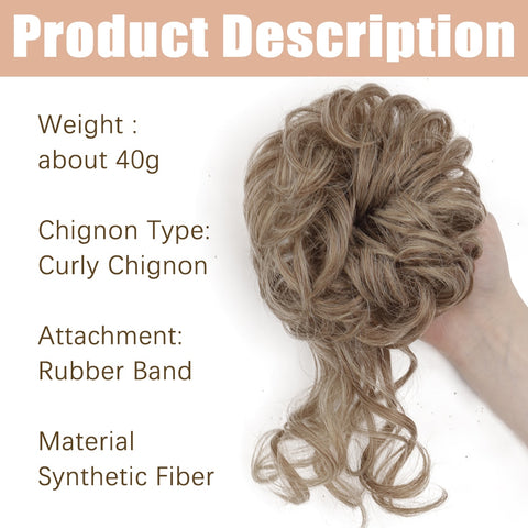 New Synthetic Hair Bun Messy Chignon