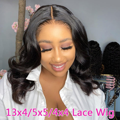 13x4 Transparent Lace Frontal Wig Brazilian Human Hair