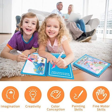 1pcs Magical Book Water Drawing Montessori Toys