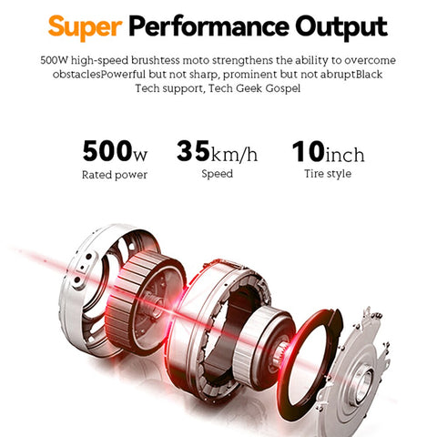 HS-G30 500w 36v 15ah 10inch Powerful Escooter