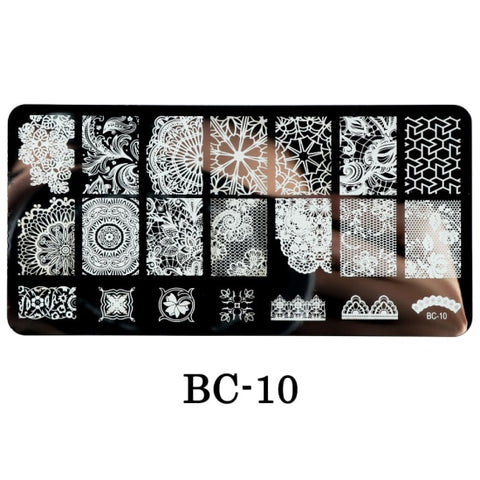 New Lace Flowers Nail Stamping Plates