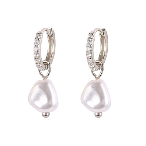 925 Sterling Silver Pearls Earrings