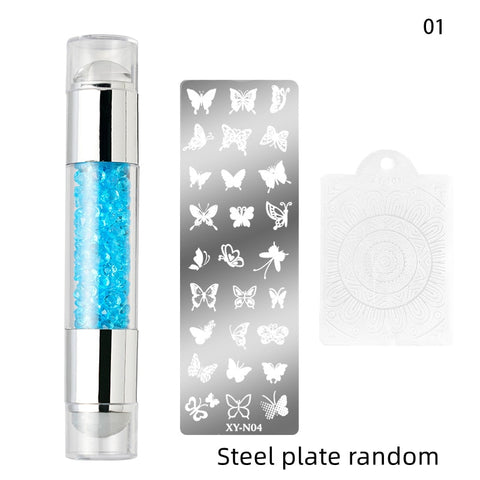 4cm(1 Set) Round Jelly Transfer Painting Stamper