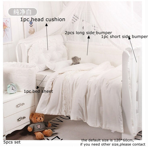 5Pcs Summer Breathable Baby Bed