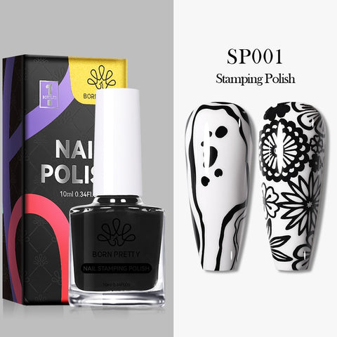 10ml 25 Colors Nail Stamping Polish