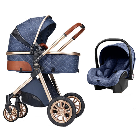 Baby 3 in 1 High Landscape Stroller