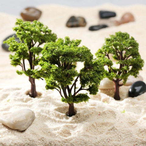 20/70pcs Plastic Model Train Artificial Miniature Tree