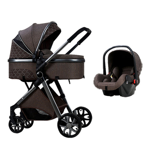 Baby 3 in 1 High Landscape Stroller
