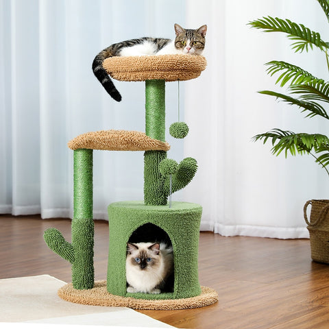 Sisal Cactus Cat Scratching Tree House