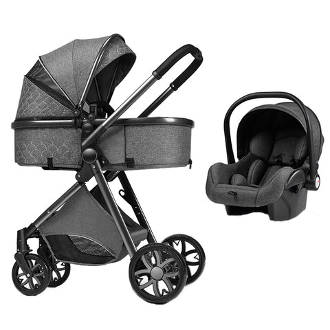 Baby 3 in 1 High Landscape Stroller