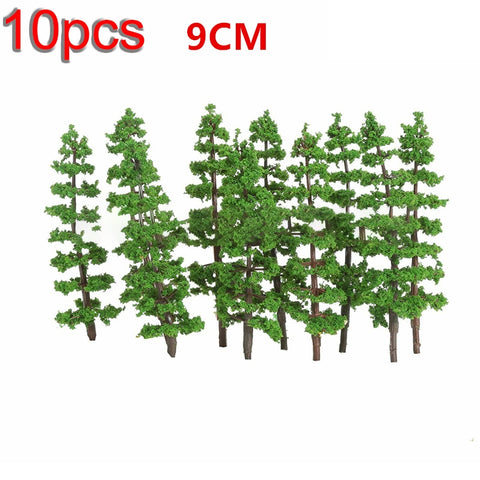 20/70pcs Plastic Model Train Artificial Miniature Tree