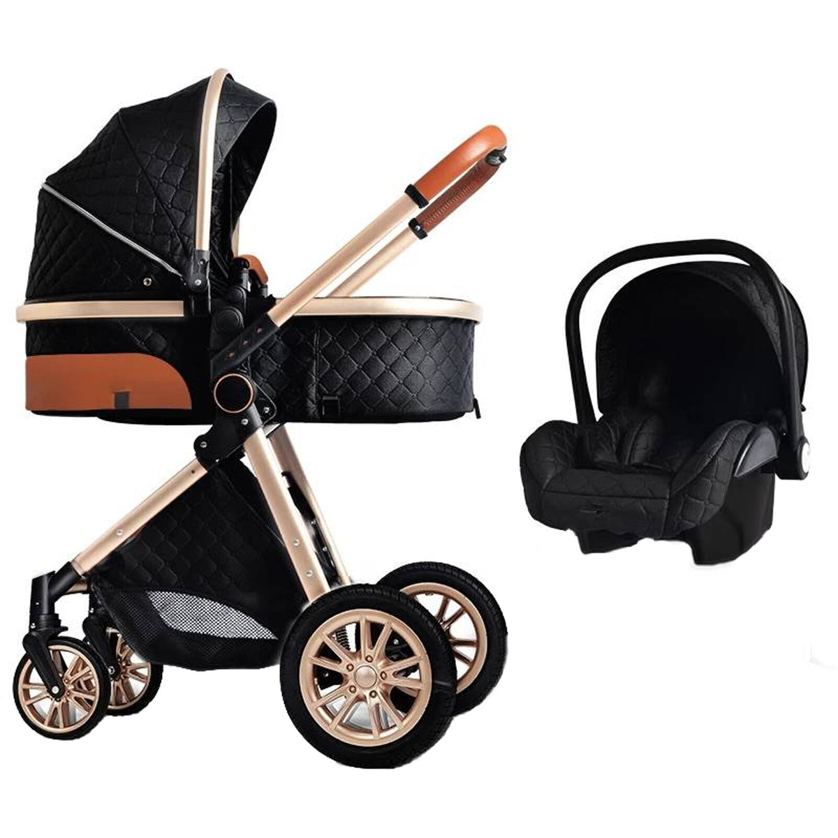 Baby 3 in 1 High Landscape Stroller