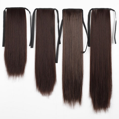 New Long Straight Pony Tail Synthetic Hair