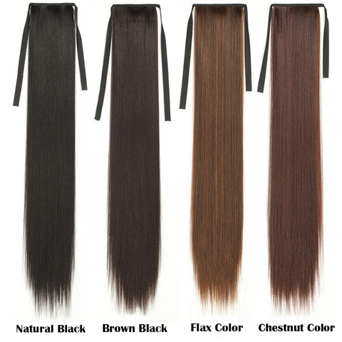 New Long Straight Pony Tail Synthetic Hair