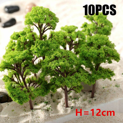 20/70pcs Plastic Model Train Artificial Miniature Tree