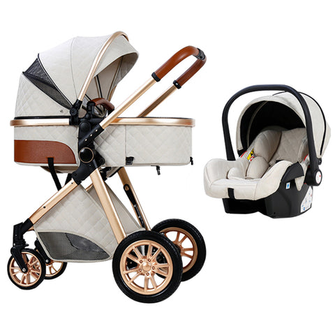 Baby 3 in 1 High Landscape Stroller