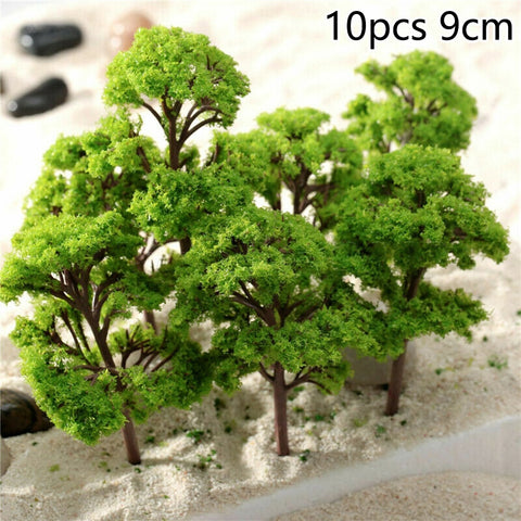 20/70pcs Plastic Model Train Artificial Miniature Tree