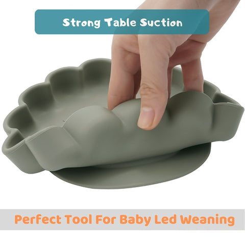 3pcs Baby Fork Plate Spoon