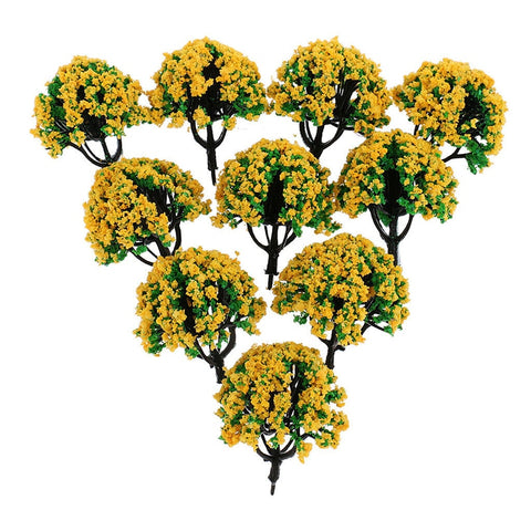 20/70pcs Plastic Model Train Artificial Miniature Tree