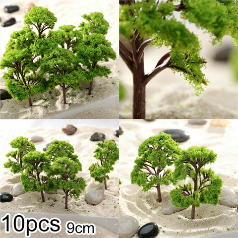 20/70pcs Plastic Model Train Artificial Miniature Tree
