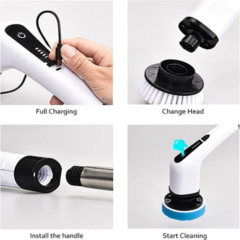 Electric Spin Scrubber Cleaning Brush
