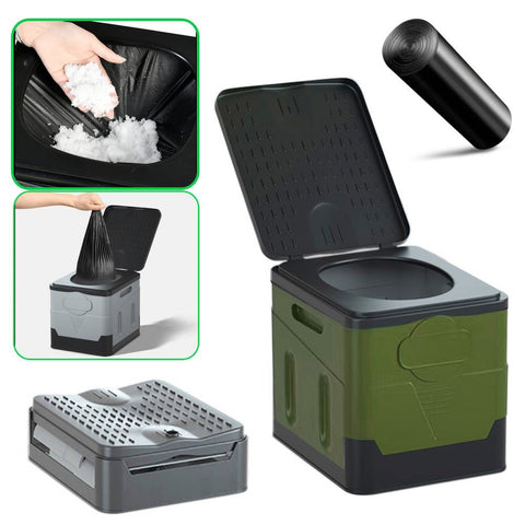 Outdoor Portable Camping Folding Toilet