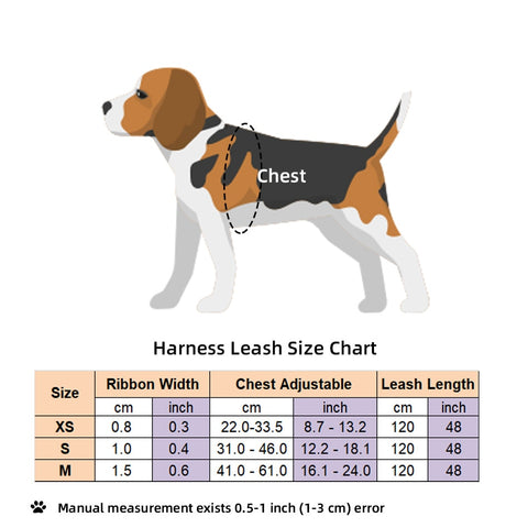 Dog Cat Adjustable Harness