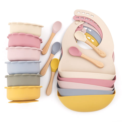 Children Feeding Solid Food Bowl