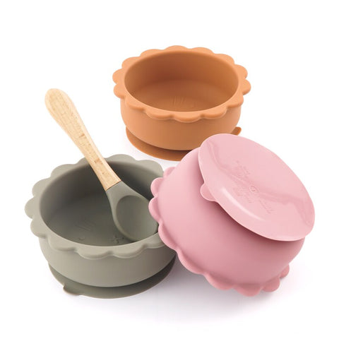 Children Feeding Solid Food Bowl