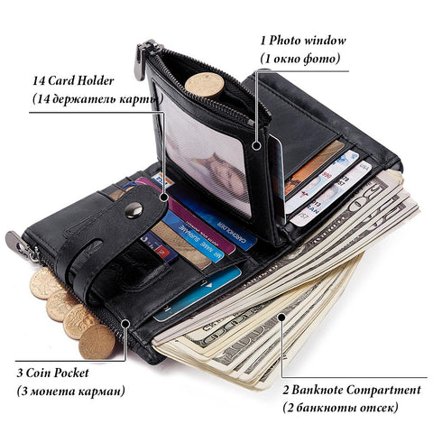 Men Fashion Short Wallets