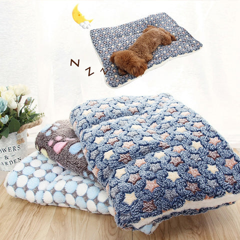 Dog Cat Soft Cushion Blanket