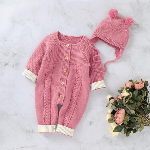 Baby Rompers Long Sleeve Knitted Clothes