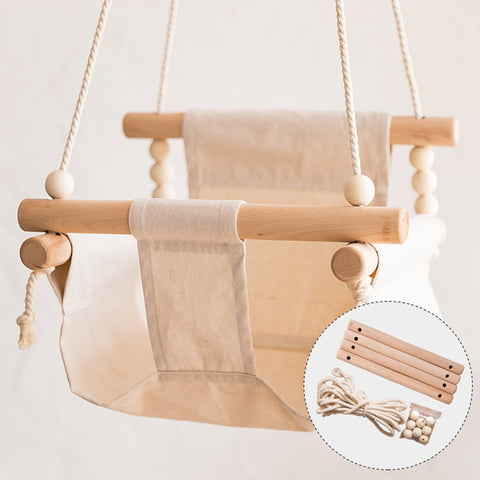 Baby Swing Hanging Wood Chair