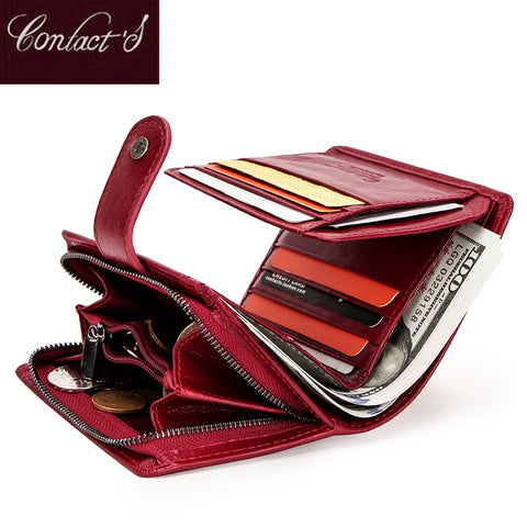 Women Men Genuine Leather Wallets