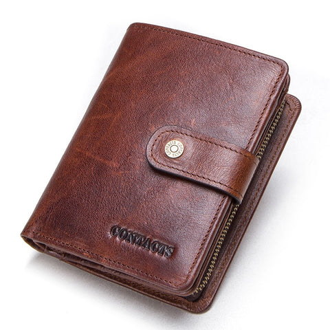 Women Men Genuine Leather Wallets