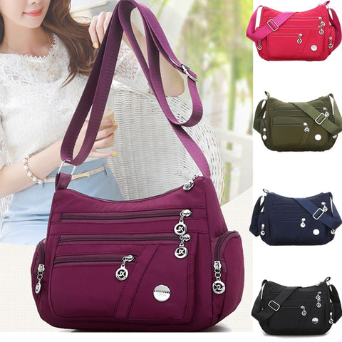 Women Nylon Waterproof Messenger Bags