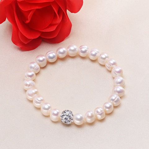Natural Freshwater Pearl Strand Bracelet