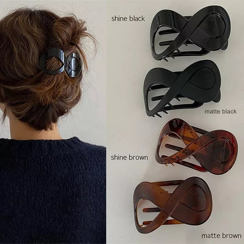 Women Solid Hair Claws Hairband