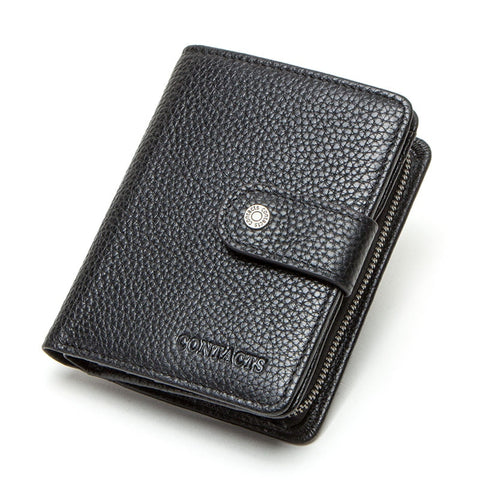 Women Men Genuine Leather Wallets