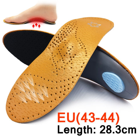 women  Leather orthotic Flat Feet Arch