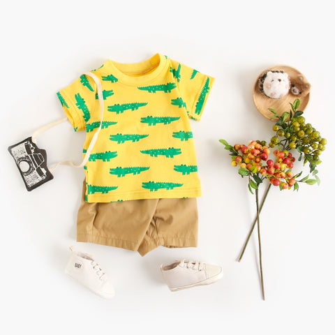 Boys Summer Cartoon Clothing Sets