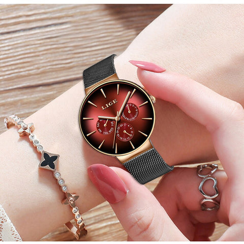 Mesh Belt Ultra-thin Quartz Watch