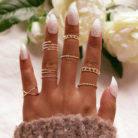 Women Vintage Boho  Figure Rings Sets